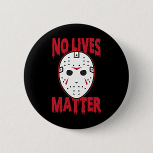 Badge Rond 5 Cm Pas de vie Horreur Masque Halloween Costume Amusan