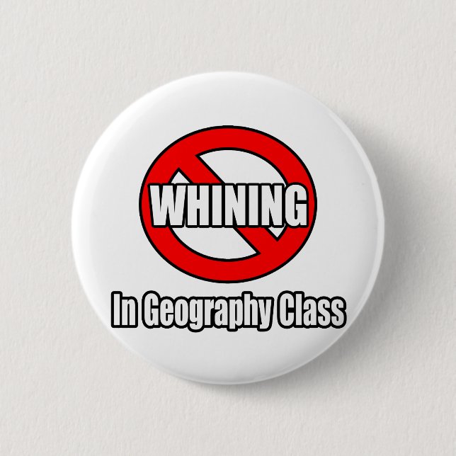 Badge Rond 5 Cm Pas De Whayers En Classe Géographie (Devant)