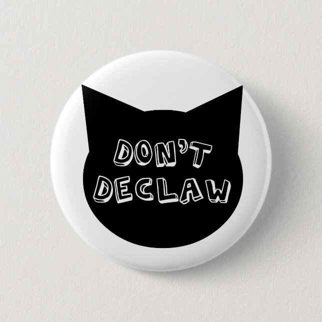 Badge Rond 5 Cm Pas declaw (Devant)