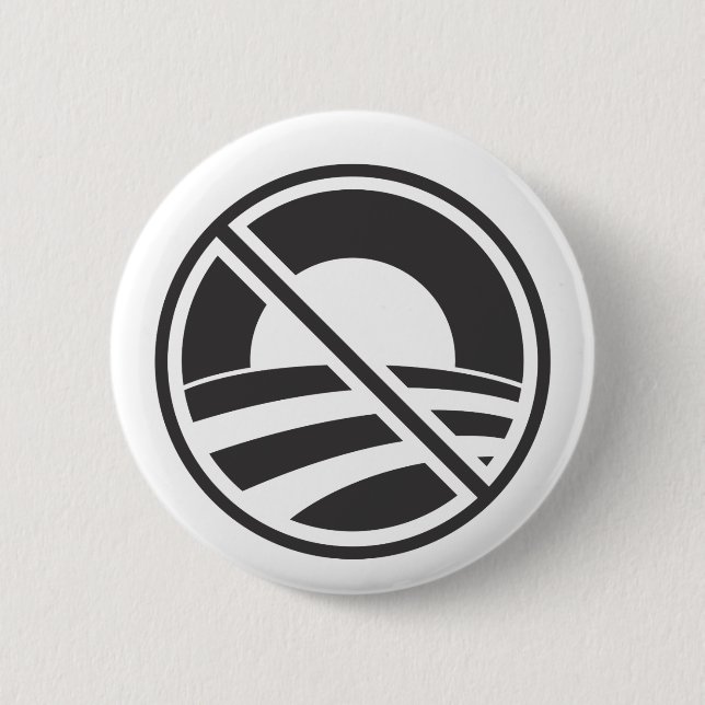 Badge Rond 5 Cm Pas d'Obama (Devant)