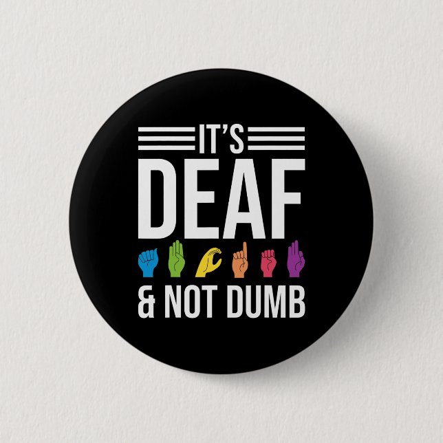 Badge Rond 5 Cm Pas idiot (Devant)