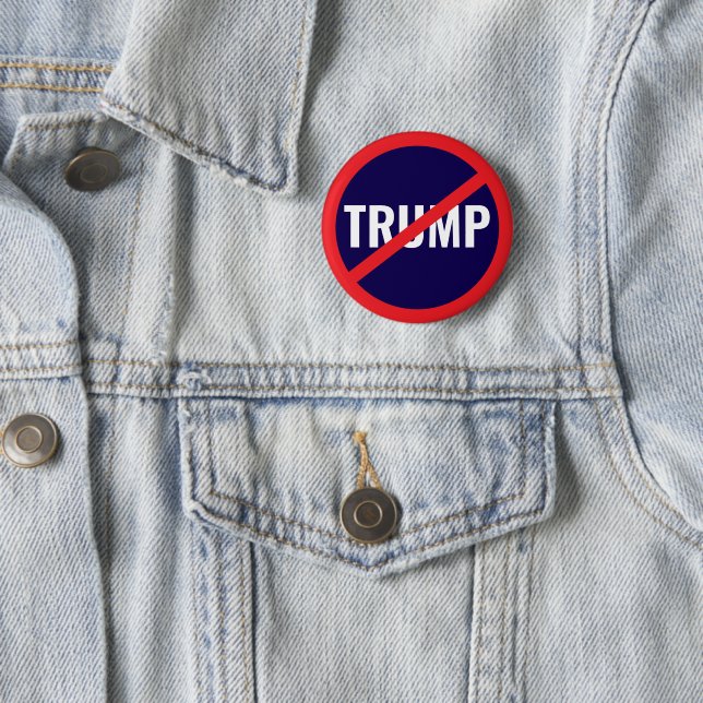 Badge Rond 5 Cm Pas mon président - Manifestation anti-Trump (En situation)