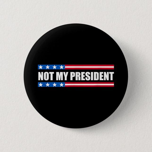 Badge Rond 5 Cm Pas Mon Président _ Pas Ma Voix Pas Ma Valeur Non (Devant)