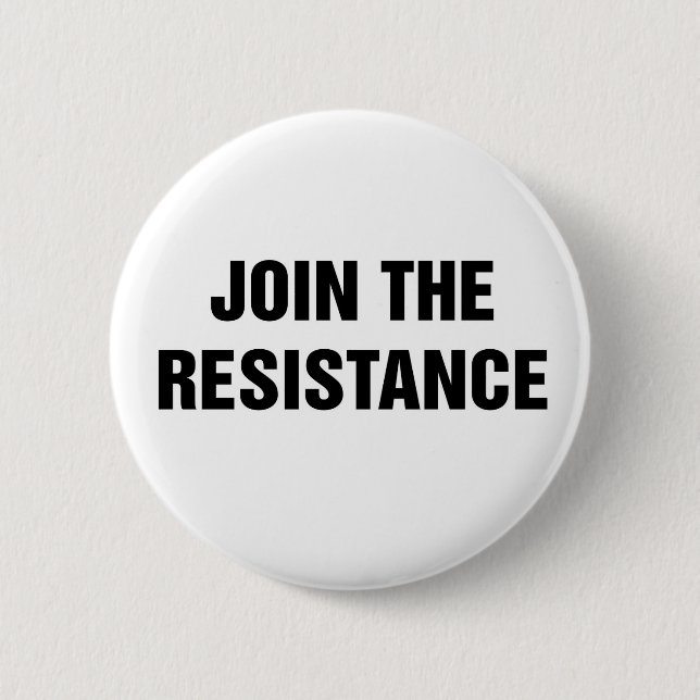 Badge Rond 5 Cm Pas Trump ! Rejoignez la résistance (Devant)