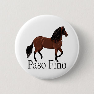 Badge Rond 5 Cm Paso Fino Bay "Paso Fino"