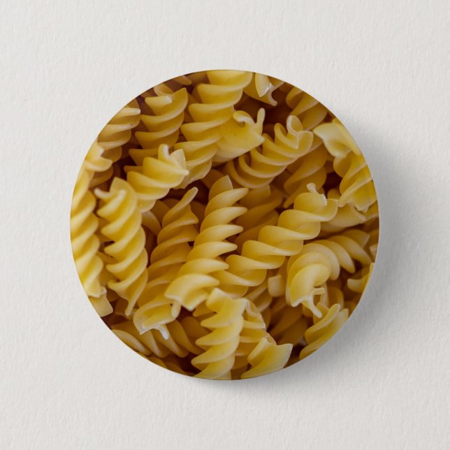 Badge Rond 5 Cm Pasta Fusilli Noodles (Devant)