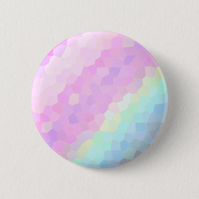 Badge Rond 5 Cm Pastel Mosaic (Devant)