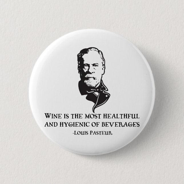Badge Rond 5 Cm Pasteur - vin (Devant)
