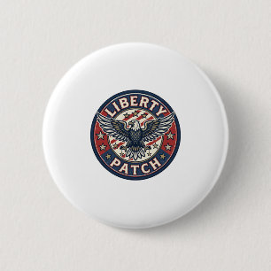 Badge Rond 5 Cm Patch de liberté patriotique Broderie