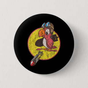 Badge Rond 5 Cm Patch Pilote De Combat De La Seconde Guerre Mondia