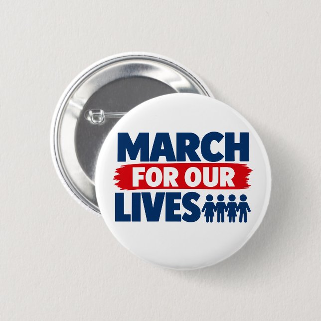 Badge Rond 5 Cm Patch pour la marche pour nos vies (Devant & derrière)