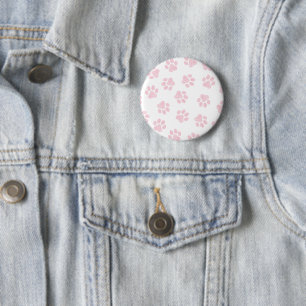 Badge Rond 5 Cm Pâtes de chien, Pâtes de chien, Bébé Pâtes roses