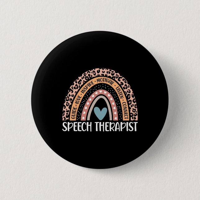 Badge Rond 5 Cm Pathologiste du langage vocal 100e jour de l'école (Devant)