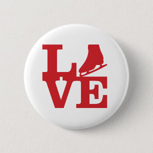 Badge Rond 5 Cm Patin d'amour