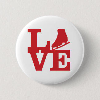 Badge Rond 5 Cm Patin d'amour