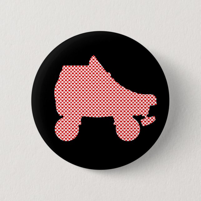 Badge Rond 5 Cm patin de rouleau (Devant)