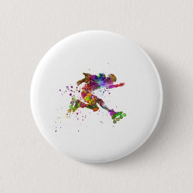 Badge Rond 5 Cm patinage (Devant)