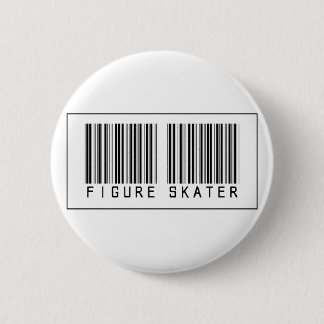 Badge Rond 5 Cm Patineur artistique de code barres
