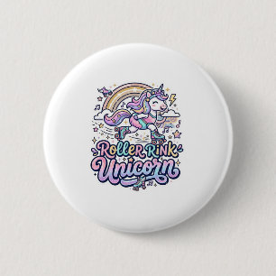 Badge Rond 5 Cm Patinoire Licorne Autocollant Vectoriel Premium Li