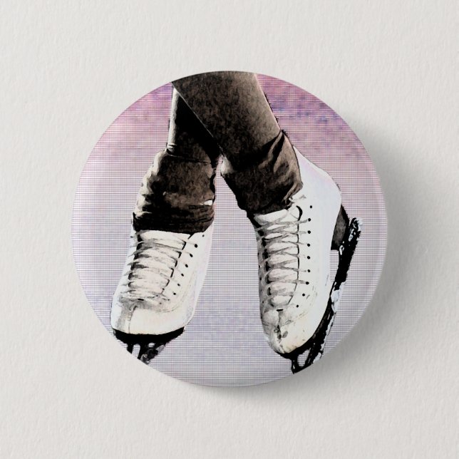 Badge Rond 5 Cm Patins artistiques (Devant)