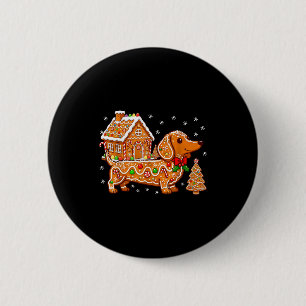 Badge Rond 5 Cm Pâtisserie de Noël en pain d'épices en forme de ma