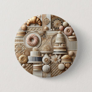 Badge Rond 5 Cm Pâtisserie et boulangerie élégante