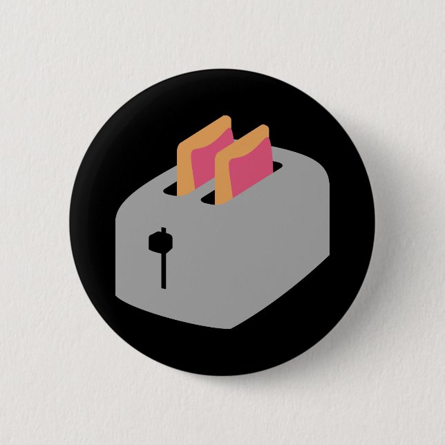 Badge Rond 5 Cm Pâtisseries de grille-pain (Devant)