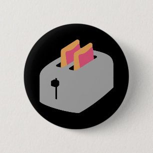 Badge Rond 5 Cm Pâtisseries de grille-pain
