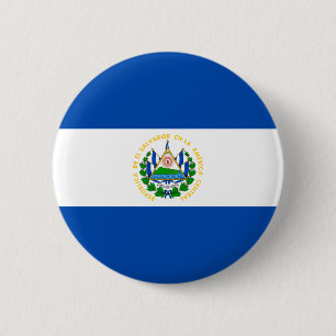 Badge Rond 5 Cm Patriotic El Salvador Flag