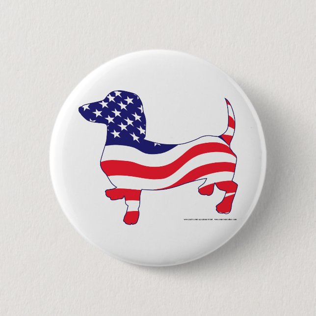 Badge Rond 5 Cm Patriotic Weiner (Devant)