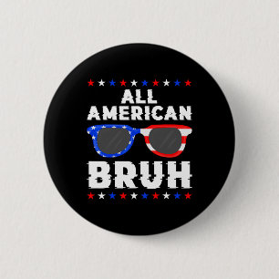 Badge Rond 5 Cm Patriotique 4 juillet Garçons Ados Enfants Tous Am