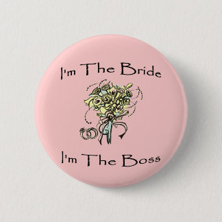 Badge Rond 5 Cm Patron de jeune mariée