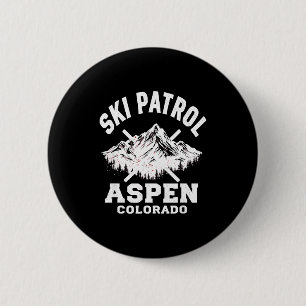 Badge Rond 5 Cm Patrouille de ski aspen colorado ski & snowboa