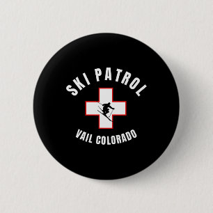 Badge Rond 5 Cm Patrouille de ski Vail Colorado