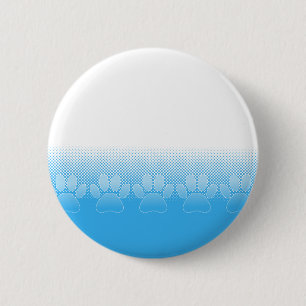 Badge Rond 5 Cm Patrouilles Bleues Et Blancs Avec Arrière - plan D