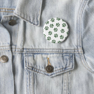 Badge Rond 5 Cm Patrouilles de Doodle, Paws de Chien, Paws Vertes