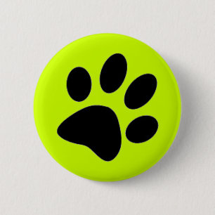 Badge Rond 5 Cm patte de chien