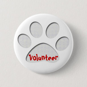 Badge Rond 5 Cm patte, volontaire
