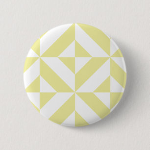 Badge Rond 5 Cm Patters de Pale Yellow