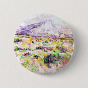 Badge Rond 5 Cm Paul Cezanne Mont Sainte-Victoire de La Lauve