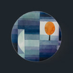 Badge Rond 5 Cm Paul Klee Abstrait Tree Blue Peinture<br><div class="desc">Peinture moderniste Paul Klee - Cette peinture abstraite bleue est appelée "Le Porte-monnaie d'automne" par l'artiste abstrait Paul Klee. Originaire de Yale University Art Gallery.</div>