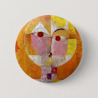 Badge Rond 5 Cm Paul Klee Senecio Peinture