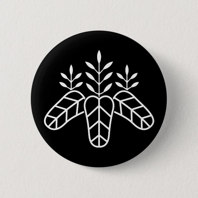 Badge Rond 5 Cm Paulownia Taiko (Devant)