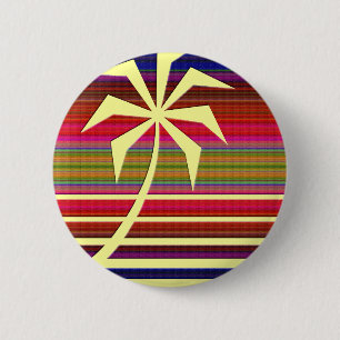 Badge Rond 5 Cm Paume #1 de plage