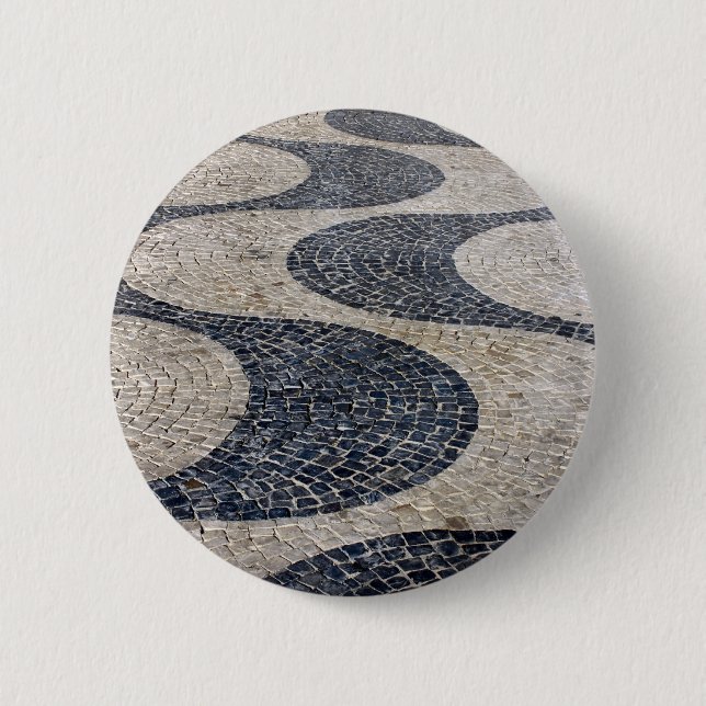 Badge Rond 5 Cm Pavée Portugaise (Devant)