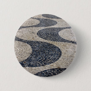 Badge Rond 5 Cm Pavée Portugaise