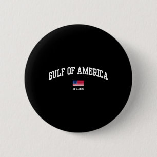 Badge Rond 5 Cm Pavillon Américain 2025 Est Du Golfe Des Etats-Uni