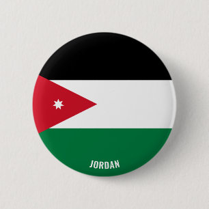 Badge Rond 5 Cm Pavillon Jordanie Bouton patriotique de charme