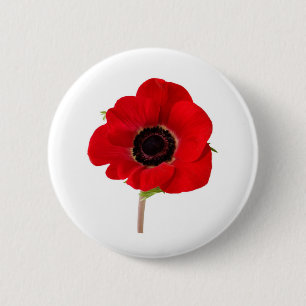 Badge Rond 5 Cm PAVOT de souvenir