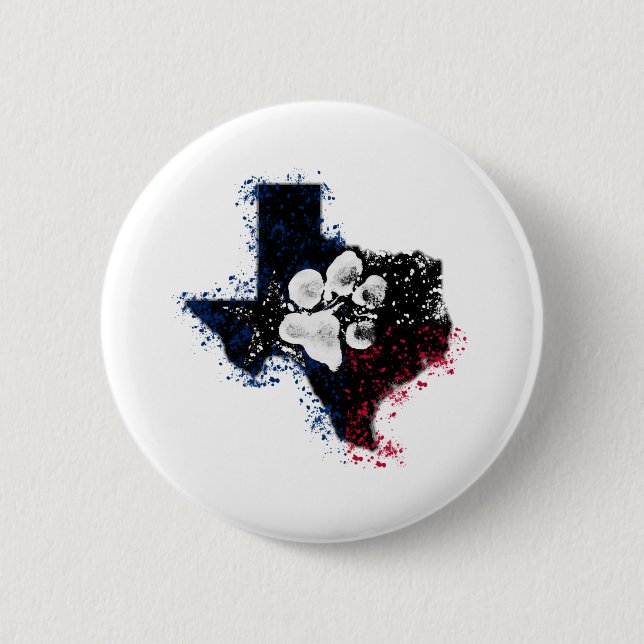Badge Rond 5 Cm Pawsitively le Texas majestueux (Devant)